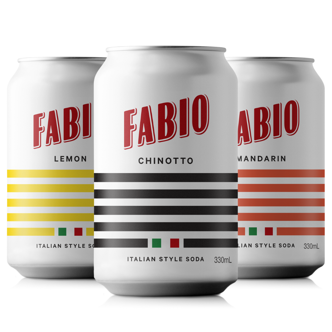 Pizza Night Pack - Mixed Carton (12 x 330ml) Fabio Soda Cans